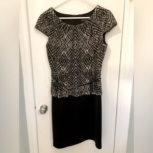 Black & White Peplum Top dress